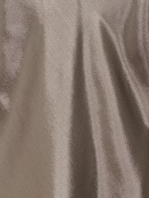 Max Mara metallic-effect V-neck tank top - Brown