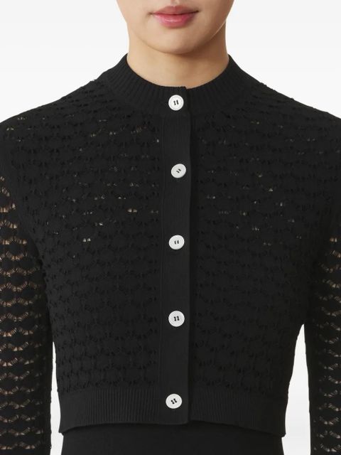 Lanvin openwork cardigan - Black