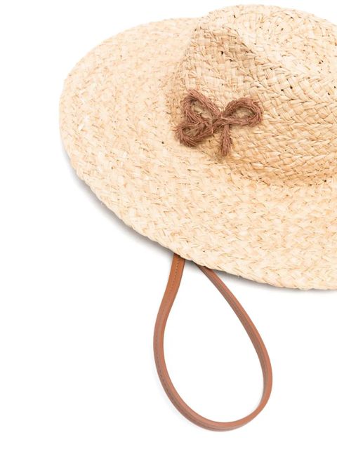 Ruslan Baginskiy logo-appliqué fedora hat - Neutrals - zdjęcie produktu nr 2