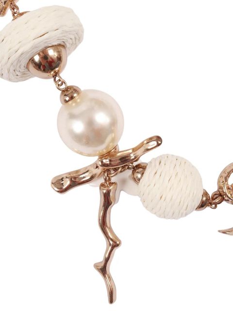 Weekend Max Mara sea-embellishement necklace - Pink