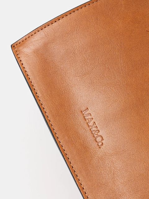 MAX&Co. torebka skórzana kolor brązowy 2526516036200 - zdjęcie produktu nr 2