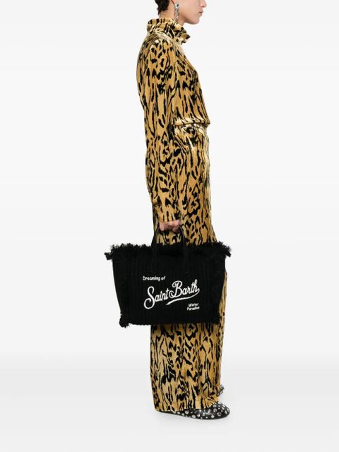 MC2 Saint Barth Colette wool tote bag - Black