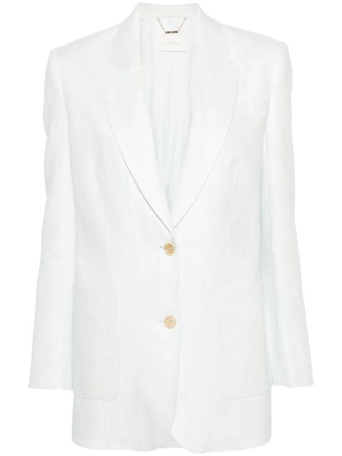 ZIMMERMANN Natura linen blazer - Green - zdjęcie produktu nr 1