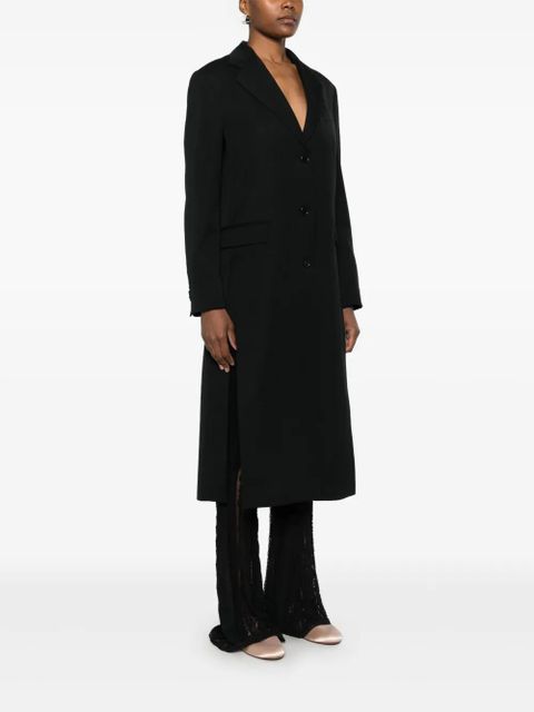 Simone Rocha bow-detail cut-out coat - Black