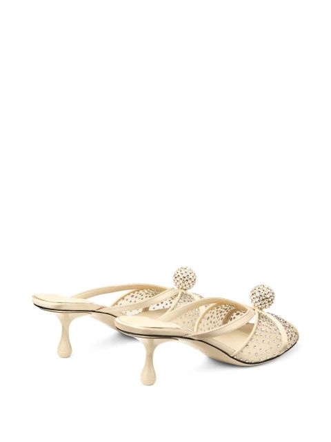 Jimmy Choo Siva pearl-embellished sandals - Neutrals