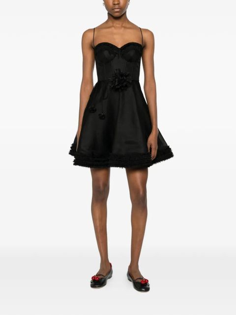 ZIMMERMANN floral-detail lace mini dress - Black - zdjęcie produktu nr 2