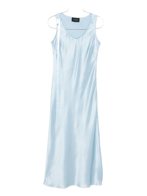 Simone Rocha bow-detail silk dress - Blue