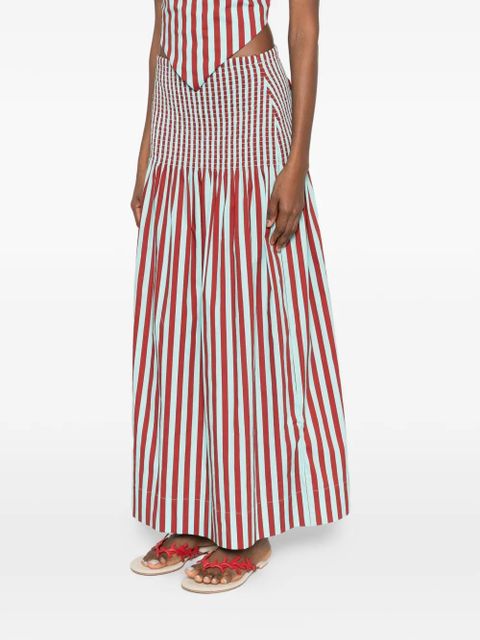 Simon Miller striped maxi skirt - Red
