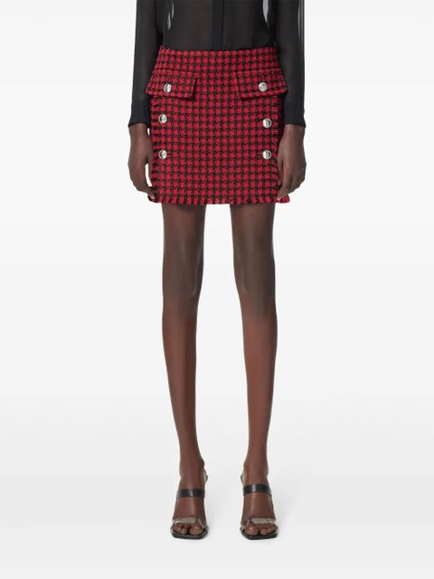 Versace tweed pencil skirt - Red