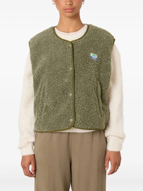 American Vintage Hoktown zip-pockets gilet - Green