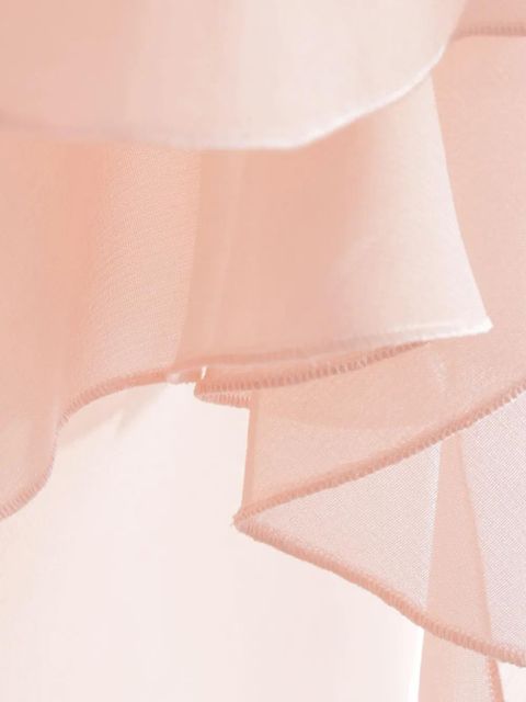 Blumarine asymmetric-neck silk blouse - Pink - zdjęcie produktu nr 2