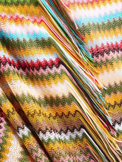 Missoni zigzag-pattern fringed pareo - Neutrals - zdjęcie produktu nr 2