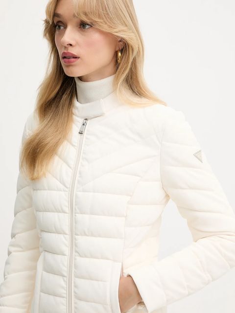 Guess kurtka NEW VONA kolor beżowy zimowa W5YL13 WHDQ0