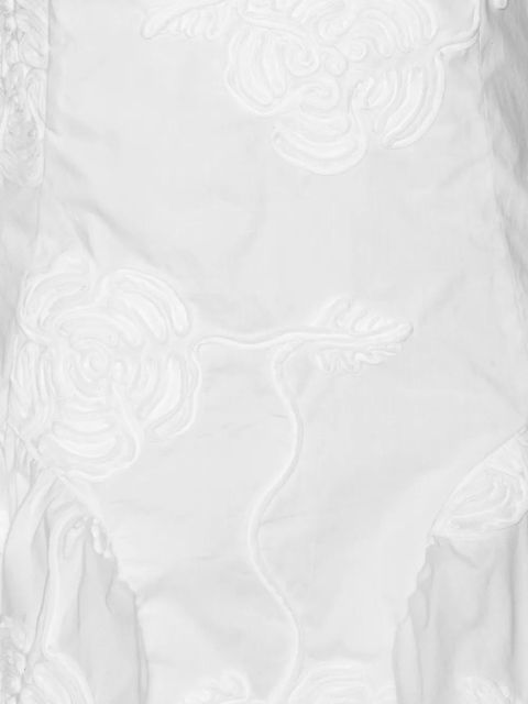 ROTATE BIRGER CHRISTENSEN floral-embellished mini dress - White - zdjęcie produktu nr 2