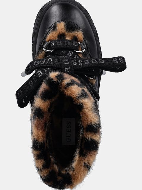 Guess śniegowce UNESSA kolor czarny FLFUEK FUR10