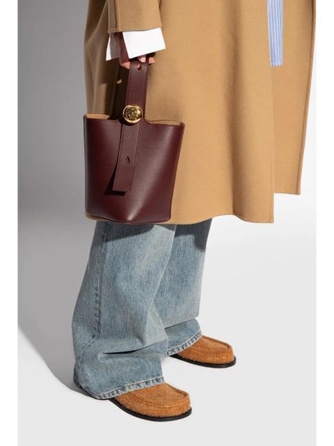 LOEWE mini Pebble bucket bag - Red - zdjęcie produktu nr 2