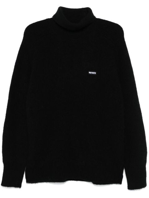 ROTATE BIRGER CHRISTENSEN turtleneck sweater - Black - zdjęcie produktu nr 1