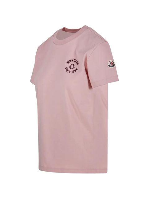 Moncler logo-detail crew-neck T-shirt - Pink