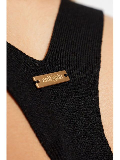 Cult Gaia Crawford knitted top - Black