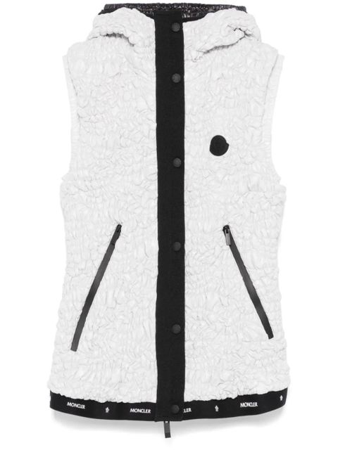 Moncler shirred gilet - Grey