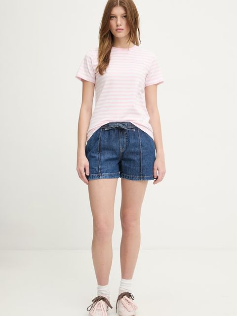 Guess Jeans T-shirt basic damski z bawełną - zdjęcie produktu nr 1