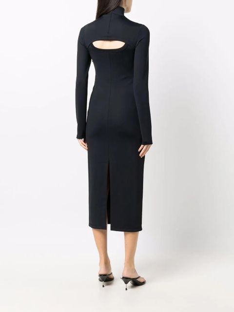 AMBUSH cut-out mid-length dress - Black