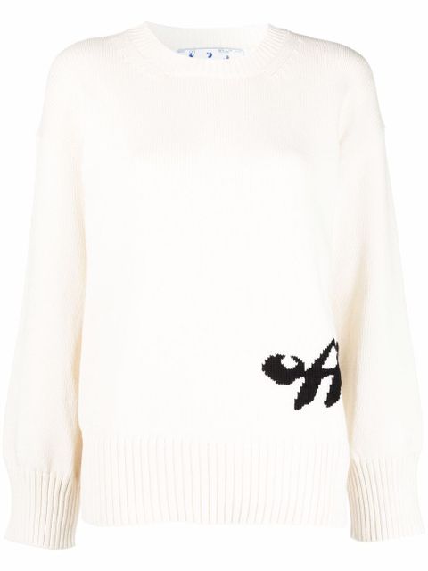 Off-White intarsia-logo jumper - zdjęcie produktu nr 1