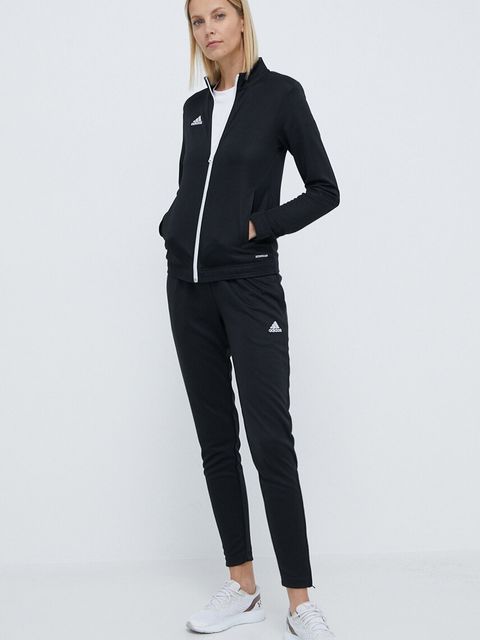 adidas Performance bluza treningowa Entrada 22 damska kolor czarny gładka H57525