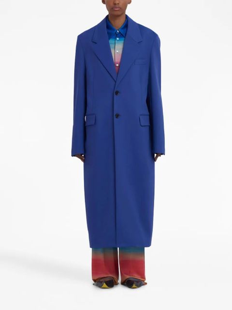 Marni single-breasted long coat - Blue - zdjęcie produktu nr 2