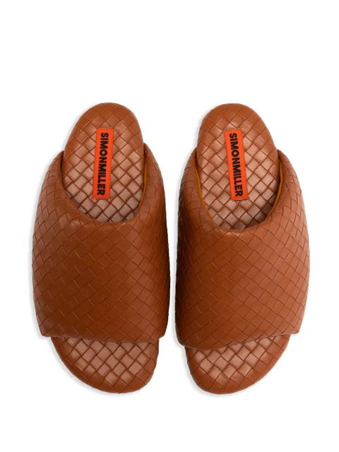 Simon Miller woven-design bubble slides - Brown - zdjęcie produktu nr 2