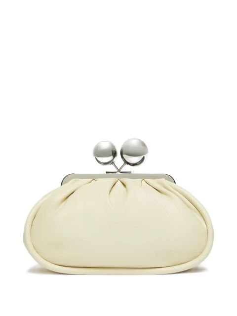 Weekend Max Mara small Milvanew pleated ball-embellished clush bag - Neutrals - zdjęcie produktu nr 2