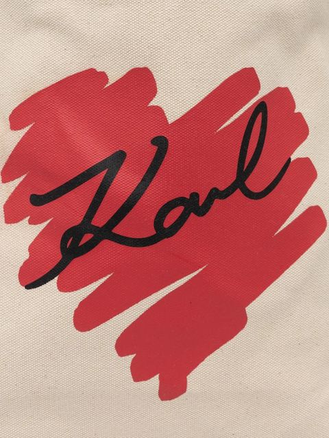 Karl Lagerfeld torebka dwustronna kolor beżowy A1W50024