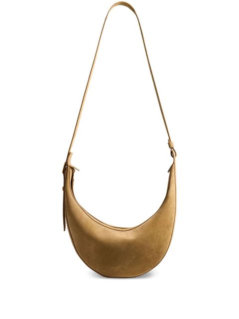 KHAITE mall Augustina crescent zip-top shoulder bag - Neutrals - zdjęcie produktu nr 1
