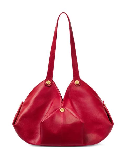 Versace Protea leather shoulder bag - Red - zdjęcie produktu nr 1