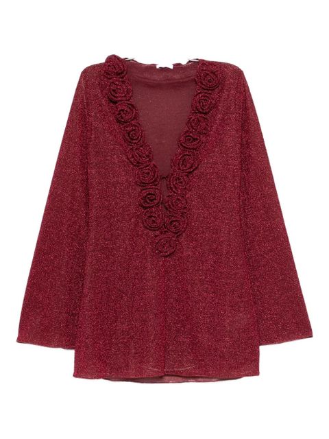 Oséree Lumière Rose mini dress - Red