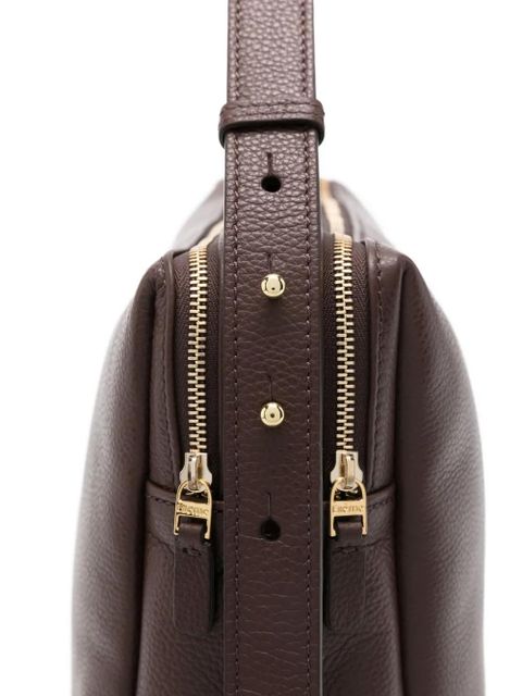 Elleme large Trousse pebbled-leather zip-fastening shoulder bag - Brown