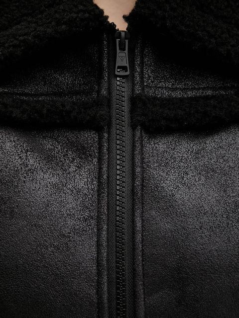 Guess Jeans kurtka kolor czarny przejściowa W5BL13 W1862 - zdjęcie produktu nr 2