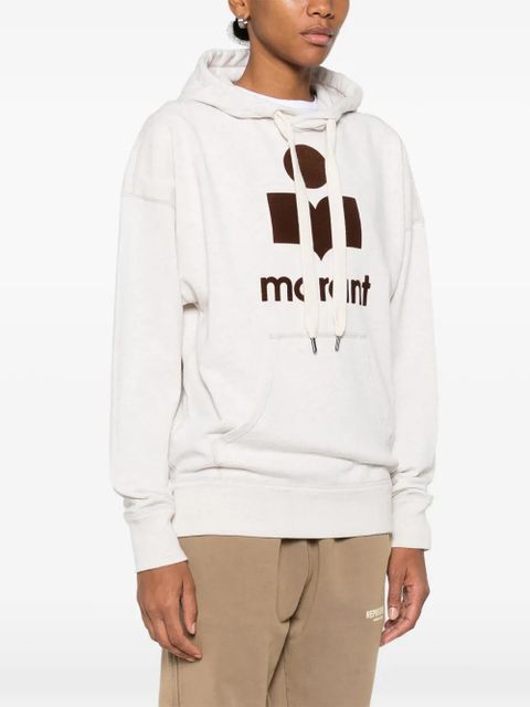 MARANT ÉTOILE logo-detail hoodie - Neutrals