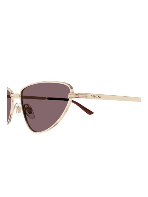 Gucci Eyewear cat-eye sunglasses - Gold - zdjęcie produktu nr 2