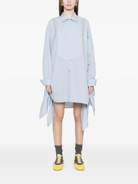 JW Anderson side knot mini dress - Blue