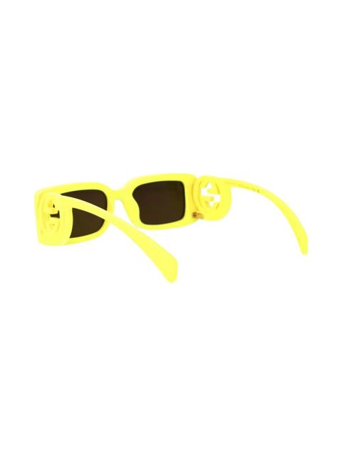 Gucci Eyewear rectangle-frame sunglasses - Yellow