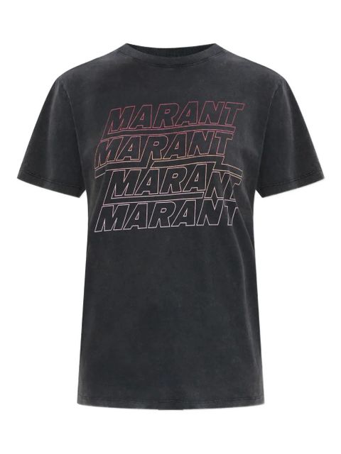 MARANT ÉTOILE logo-print T-shirt - Grey - zdjęcie produktu nr 1