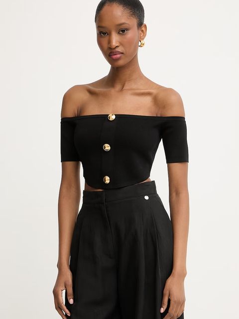 Elisabetta Franchi bluzka damska z wiskozy - zdjęcie produktu nr 1