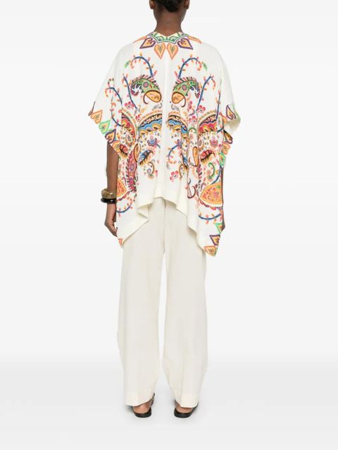 ETRO paisley-print cape - Neutrals
