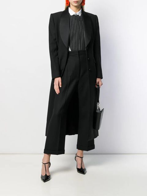 Dolce & Gabbana contrasting plastron tuxedo shirt - White