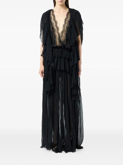 Blumarine ruffled lace dress - Black - zdjęcie produktu nr 2