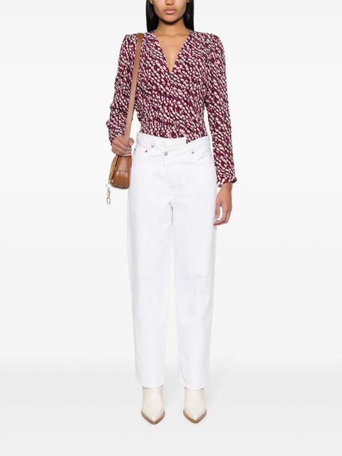 MARANT ÉTOILE Eddy animal-print blouse - Purple - zdjęcie produktu nr 2