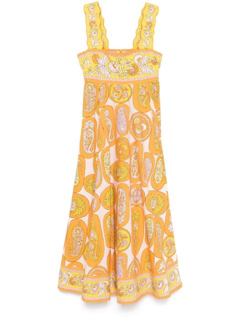 ALEMAIS Diana midi dress - Orange - zdjęcie produktu nr 1