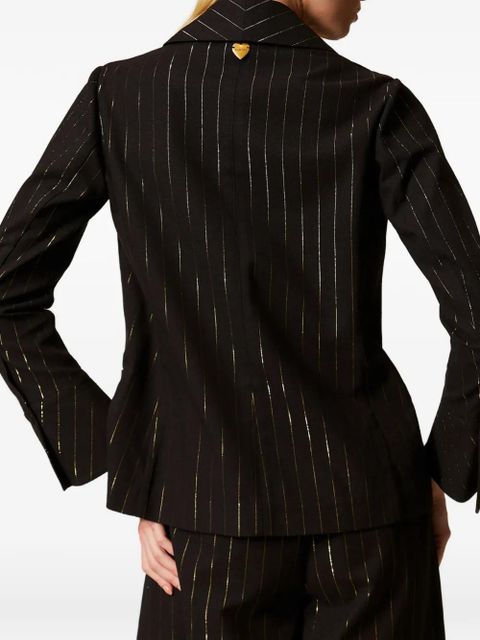 TWINSET pinstriped blazer - Black