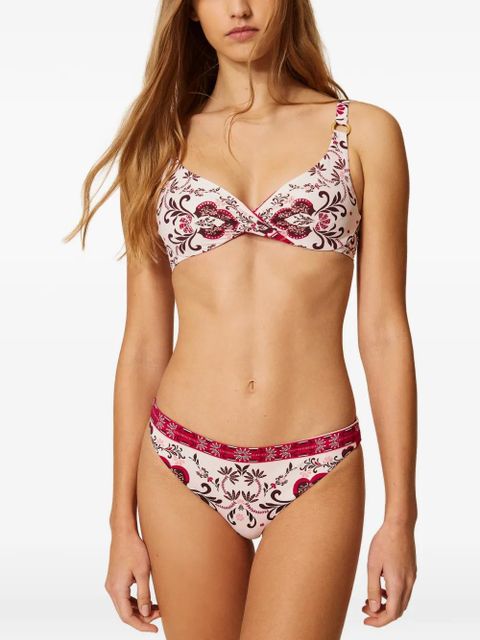 TWINSET foulard-print bikini bottom - Pink - zdjęcie produktu nr 2